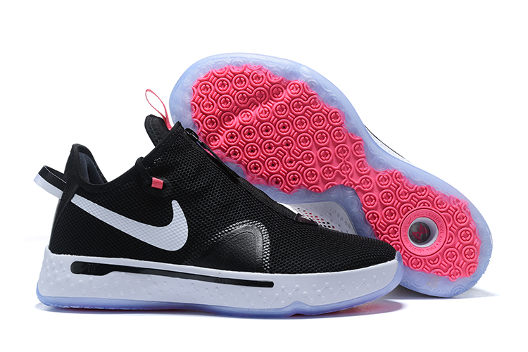 Nike PG 4 Black White Pink Shoes